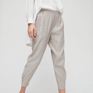 Aritzia Babaton Dexter Pant jogger trouser light grey